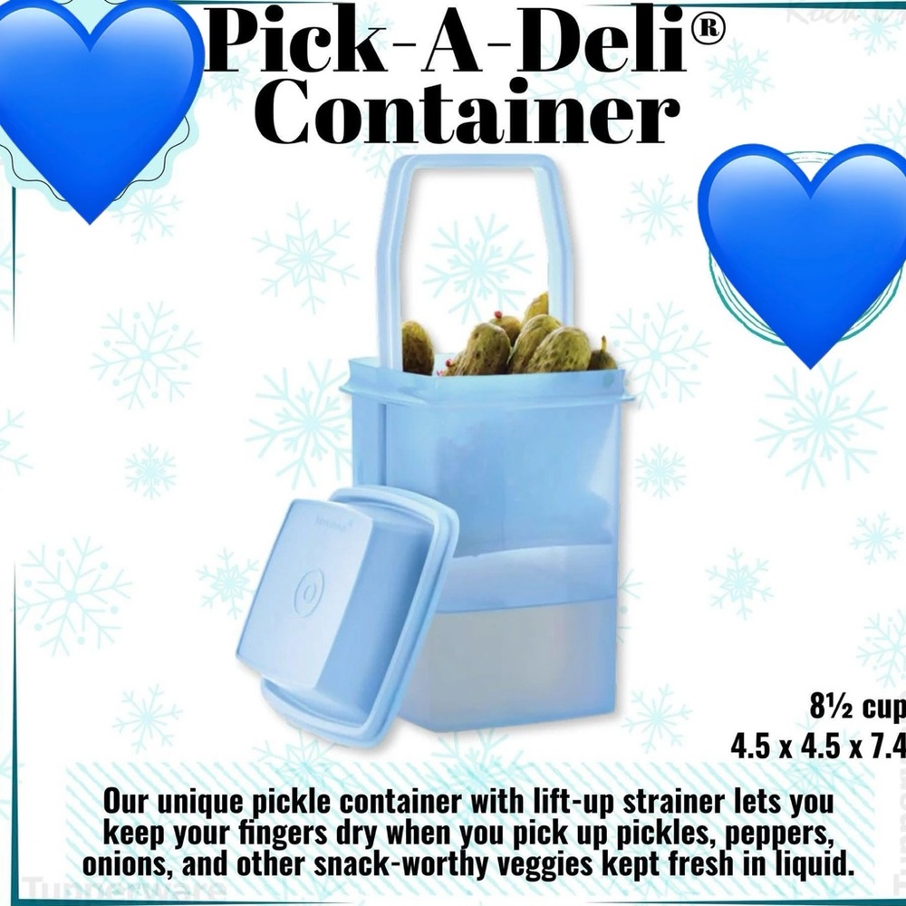 Tupperware Pick-A-Deli Container in Sheer Ice Cube - Picture 6 of 6